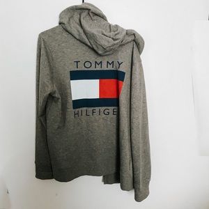Tommy Hilfiger Grey Zip Up Hoodie